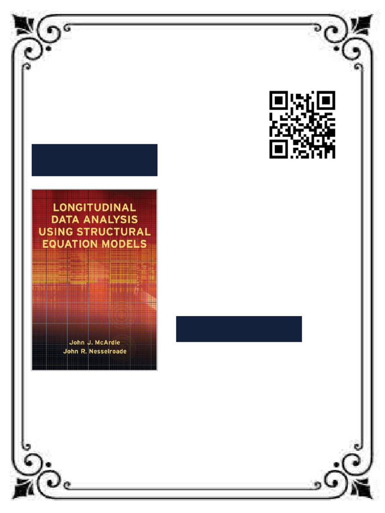 Longitudinal Data Analysis Using Structural Equation Models 1st Edition ...