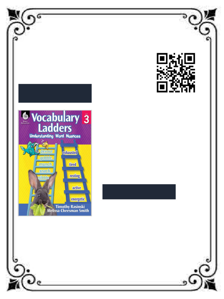 Vocabulary Ladders Understanding Word Nuances Level 3 1st Edition ...