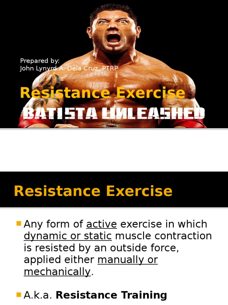 Resistance Exercise PDF Strength Training Muscle Contraction