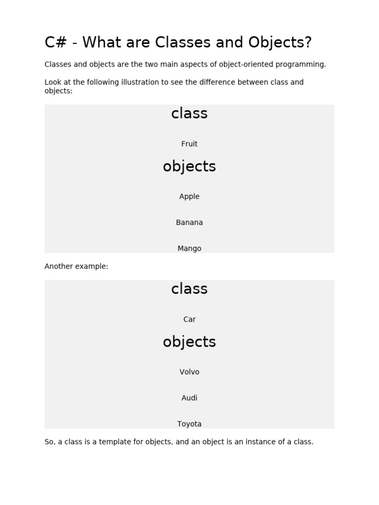 My Notes | PDF | C Sharp (Programming Language) | Constructor (Object ...