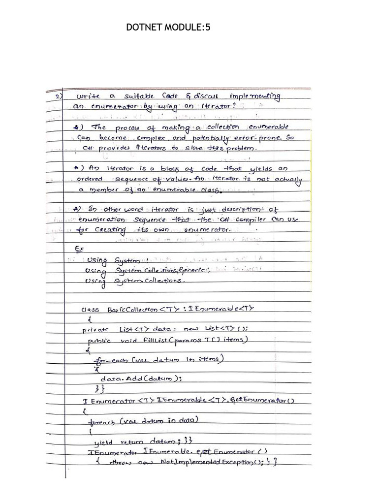 Module 5 | PDF | C Sharp (Programming Language) | Method (Computer ...
