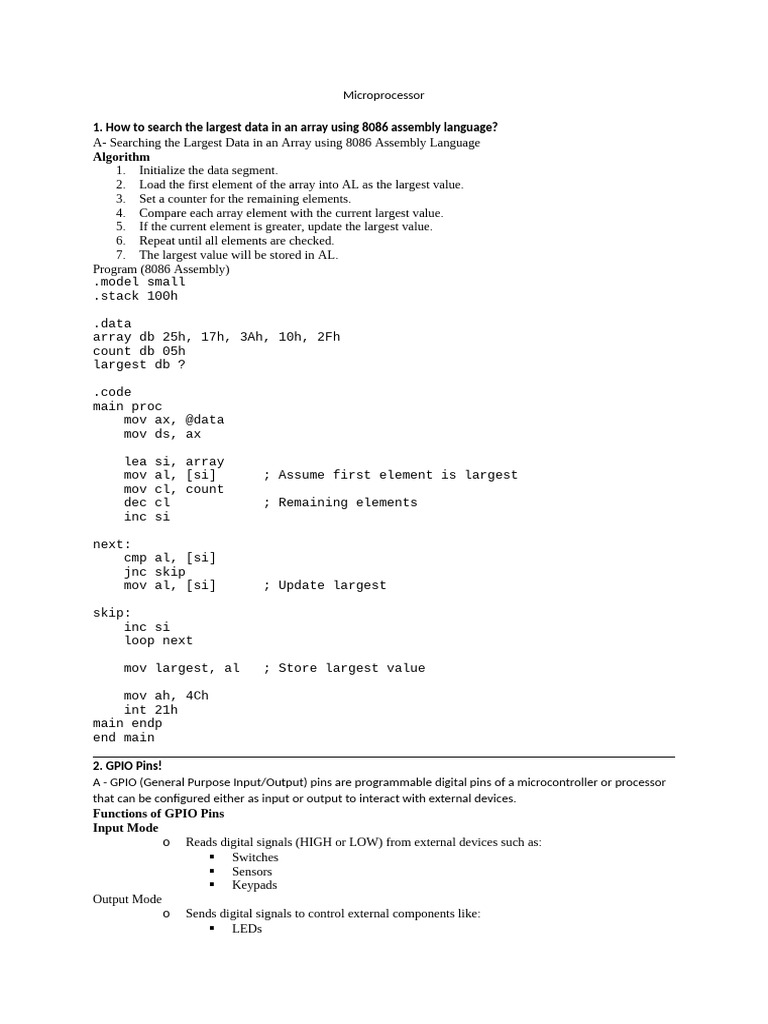 Microprocessor | PDF | Microcontroller | Bit