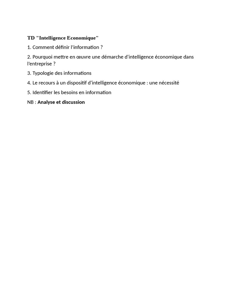 TD Ie | PDF