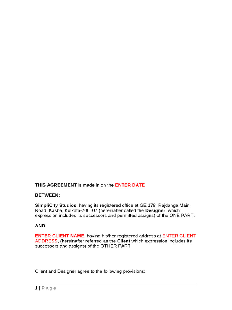 Home Interior Design Agreement | PDF | Arbitration | Prices