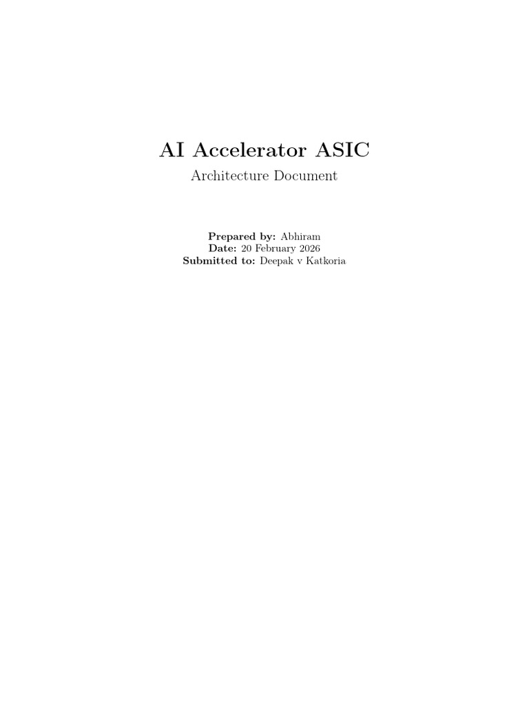 AI Accelerator ASIC | PDF | Field Programmable Gate Array | Computer ...