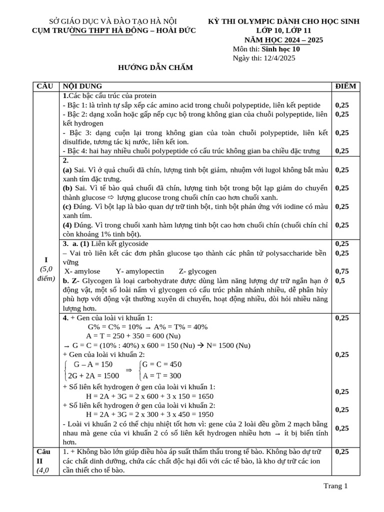 HDC Sinh 10 Cụm HĐ-HĐ.2025. Ok | PDF