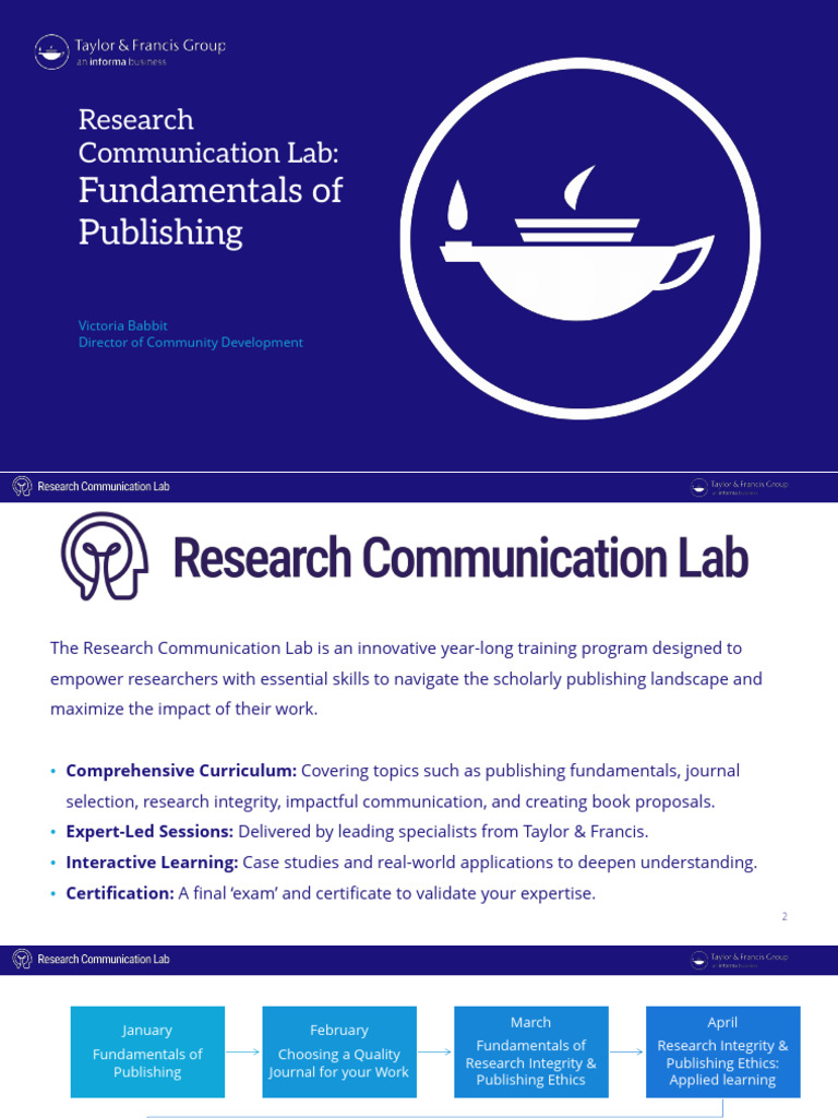 RCL - Fundamentals of Publishing | PDF | Open Access | Scholarly ...