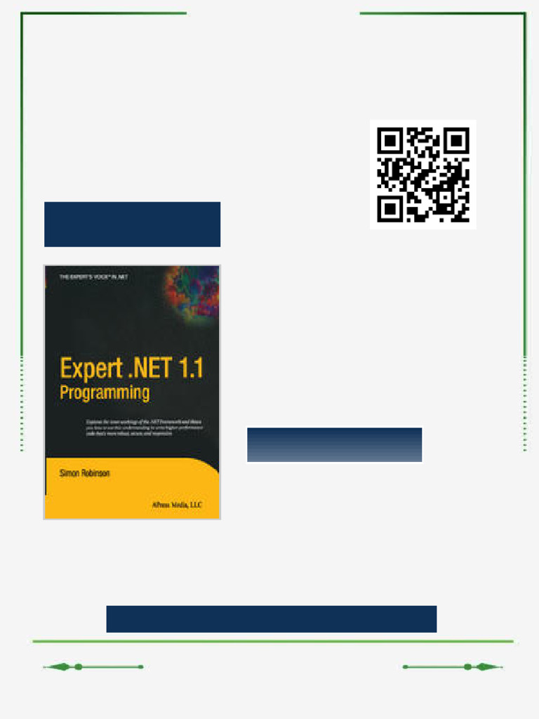 Expert NET 1 1 Programming 1st Edition Dr. Simon Robinson (Auth.) Ebook ...