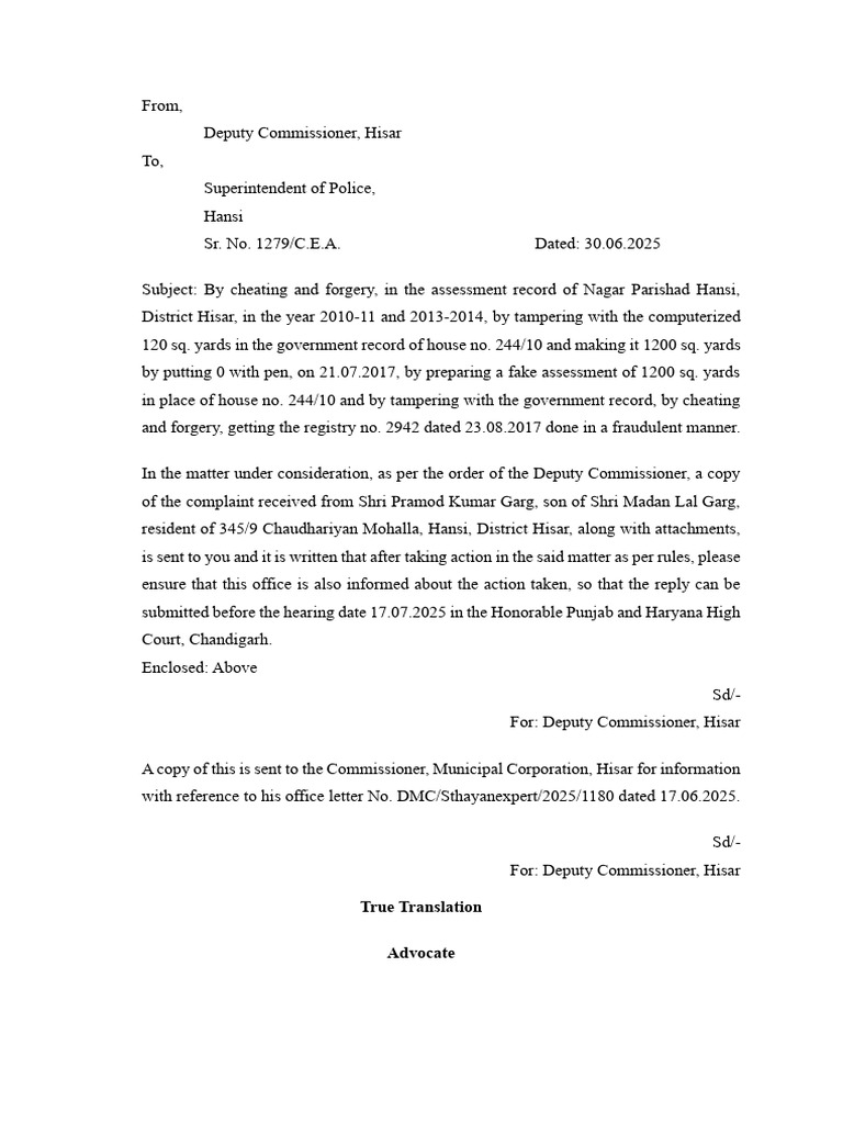 Translated Letter 30.06.2025 | PDF