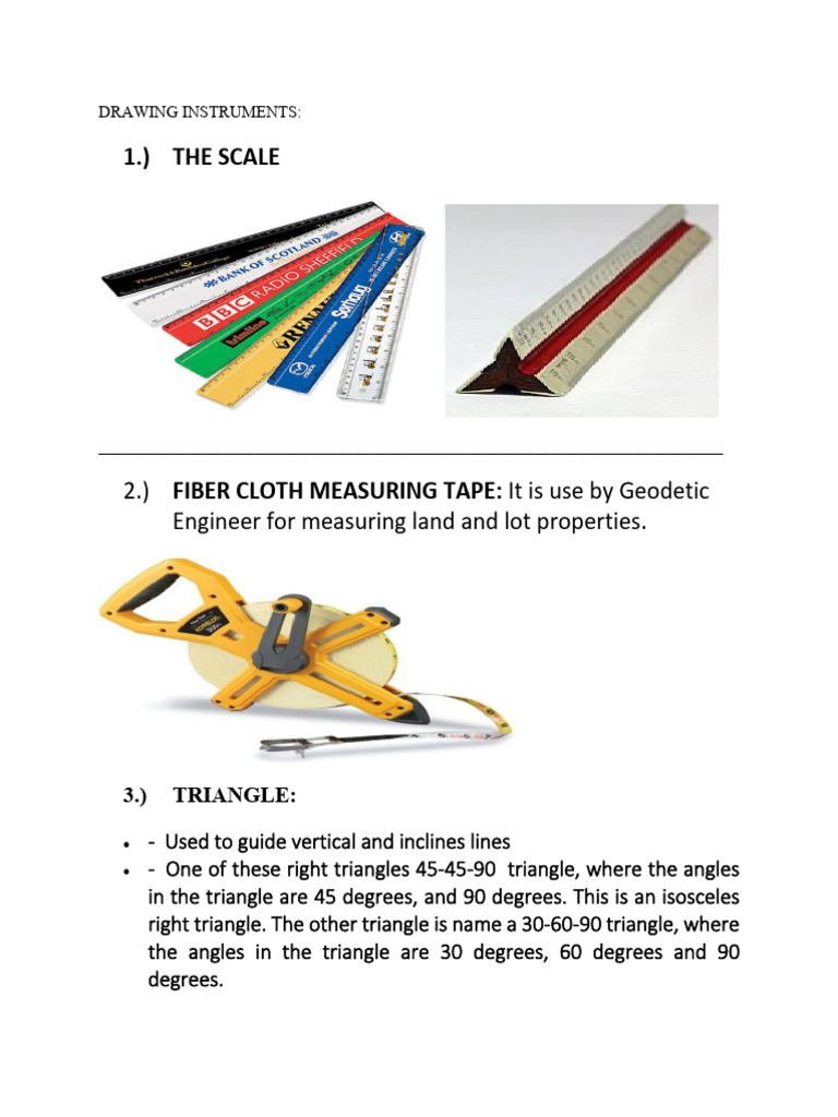 Other Drawing Instruments | PDF