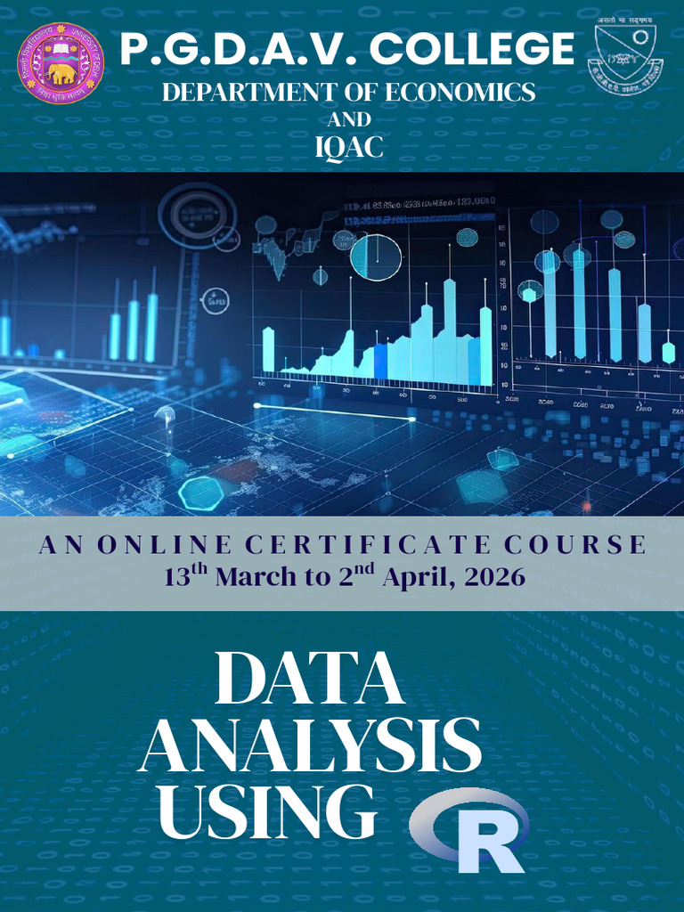 Data Analysis Using R - Brochure - PGDAV College | PDF | Control Flow ...