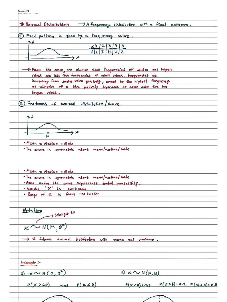 S1 Normal Distribution. | PDF