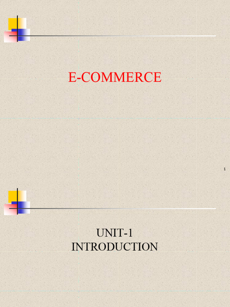 Unit-1.1 Basic Concepts Notes | PDF | E Commerce | Electronic Data ...