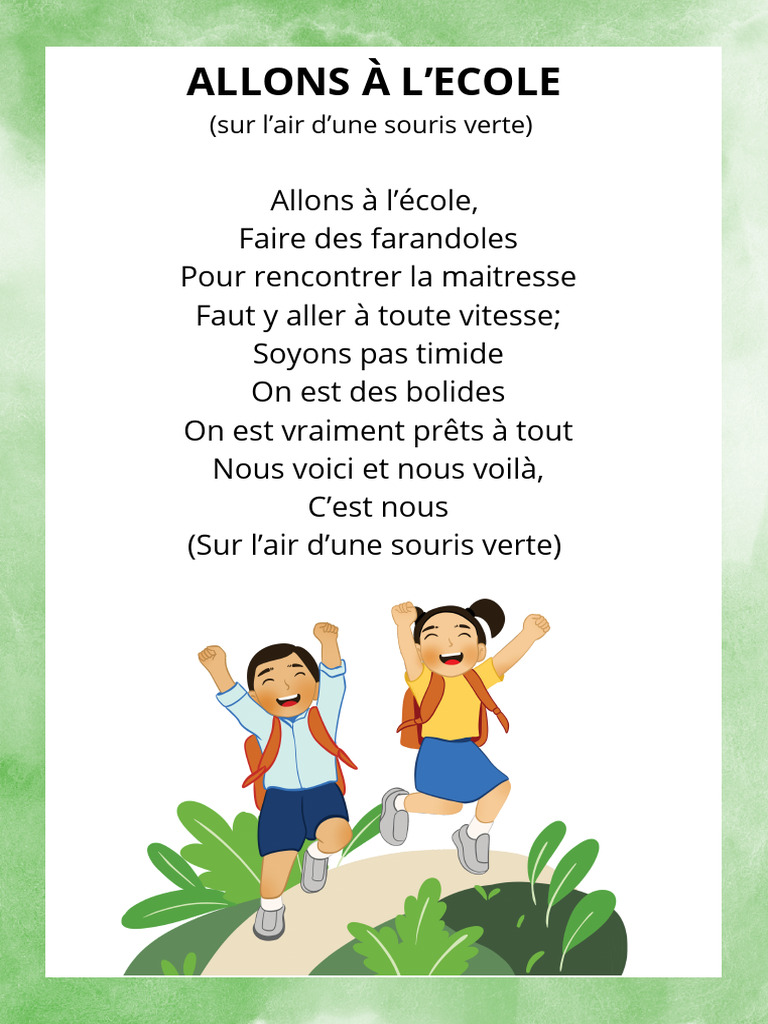 Allons À L'école | PDF
