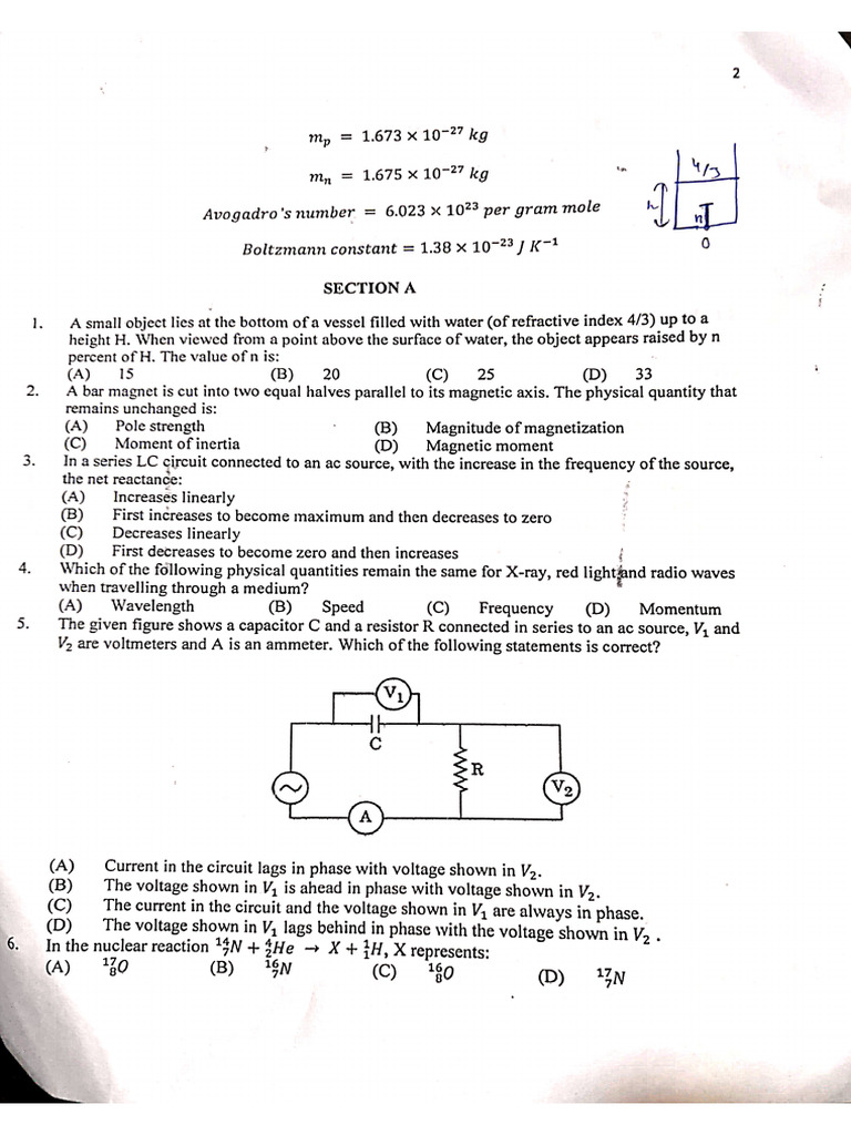 RPS Preboard Paper | PDF