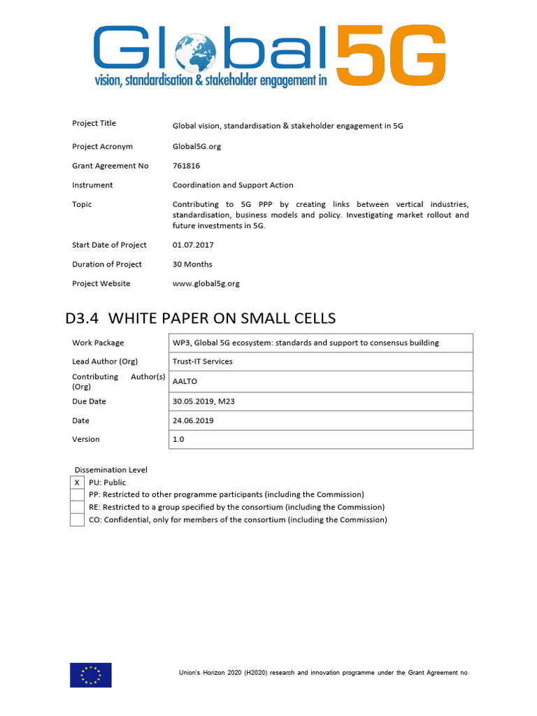 Global5G.org_D3.4_ White Paper on Small Cells_v1.0 | PDF ...