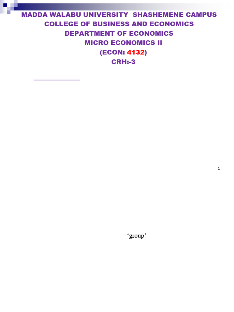 Micro II Chap 7-12 by Misgana D. 2026 GC (1) (2) | PDF | Oligopoly ...