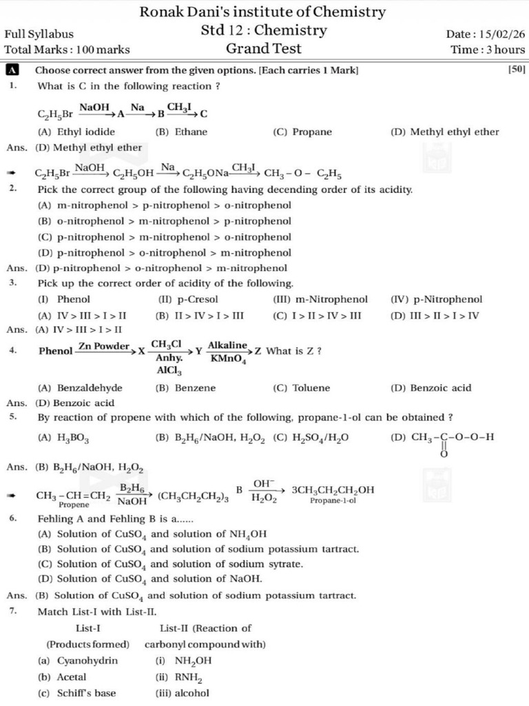 FINAL GT Answer Key (1) | PDF