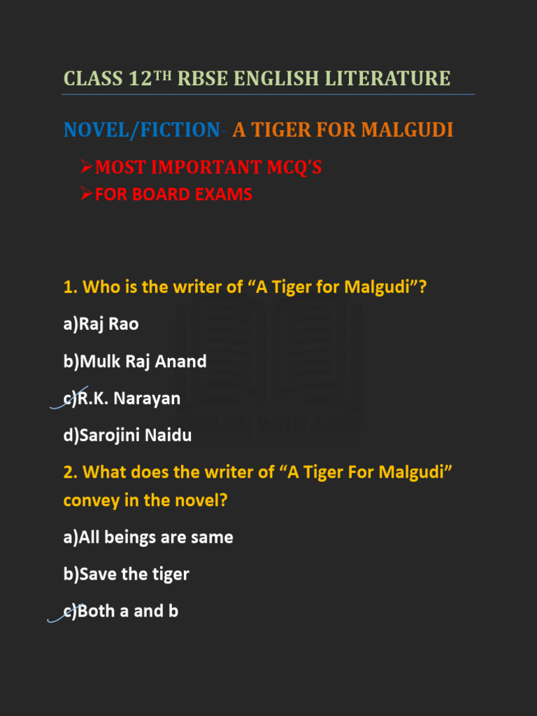Class 12th Rbse English Literature-1 | PDF | Anger