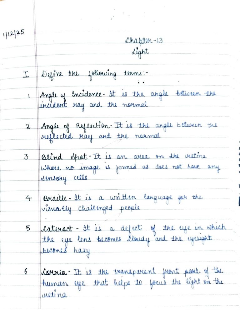 Light Class 8 | PDF