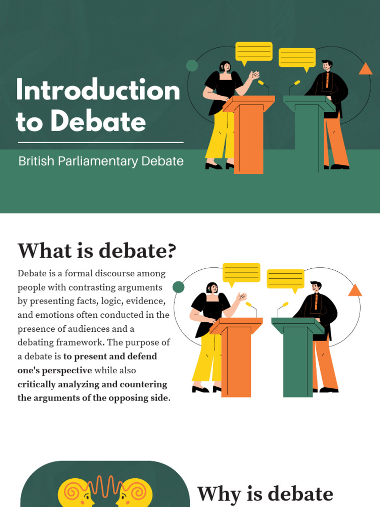 Q2 Week 1 of English Class (Introduction To Debate) | PDF | Public ...