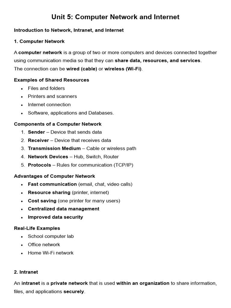 Cfa - Unit 5 | PDF | Computer Network | World Wide Web