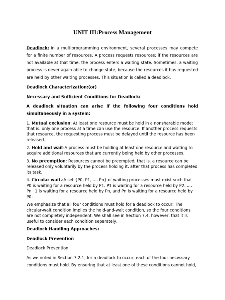 os_3rd unit | PDF | Operating System Technology | Concurrent Computing