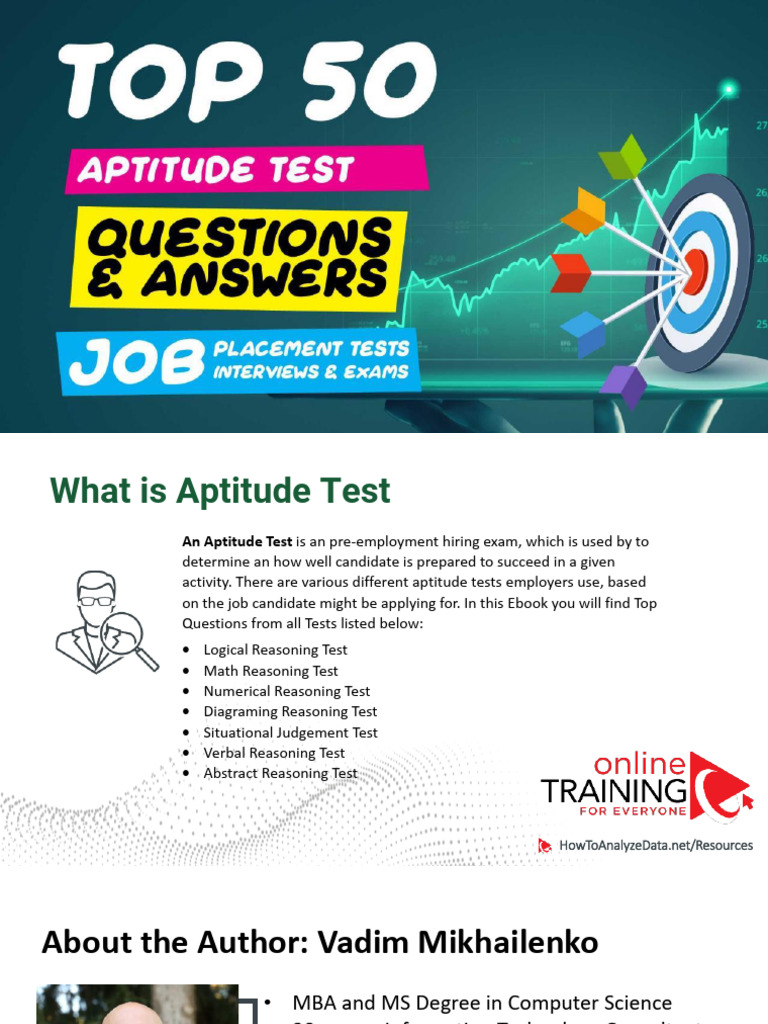 Top 50 Aptitude Test Questions and Answers | PDF | Shape | Triangle