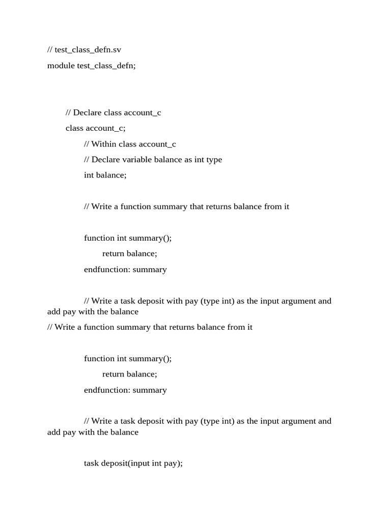 Lab03-Test Class Defn | PDF