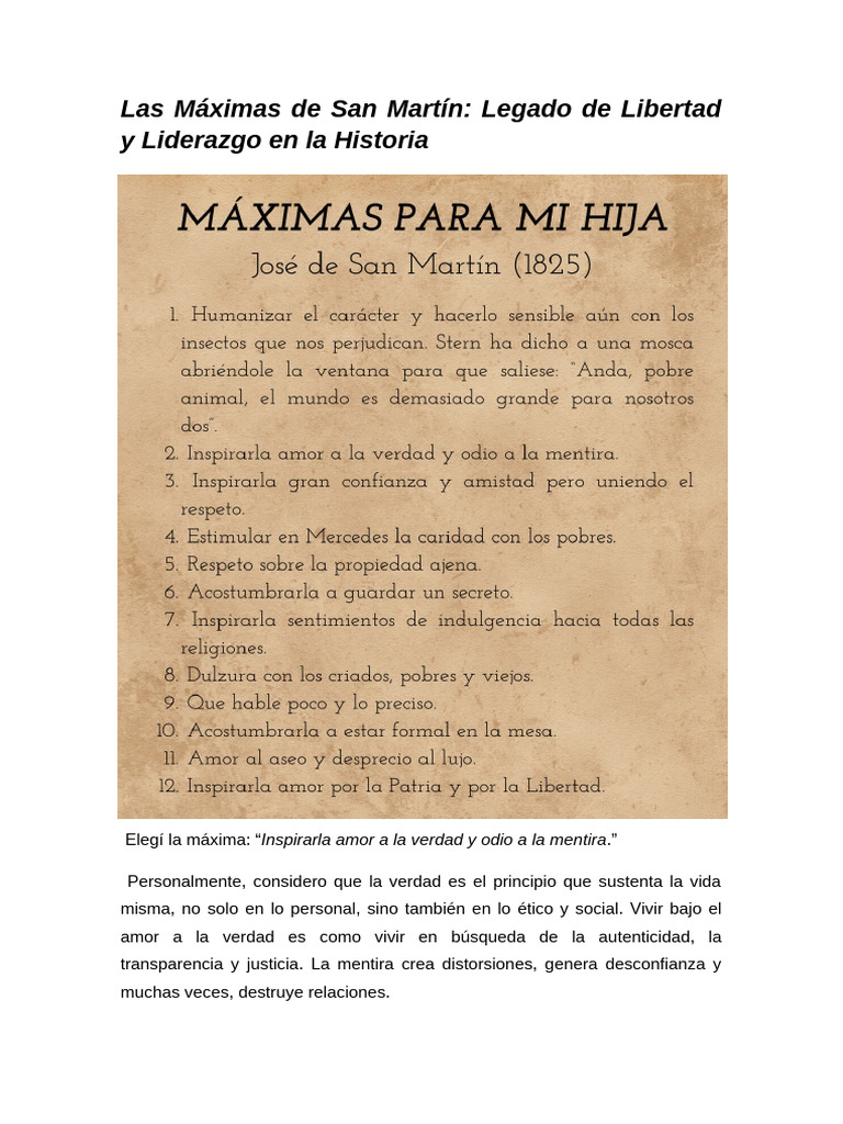 Las Máximas de San Martín - Introducción Al Derecho | PDF