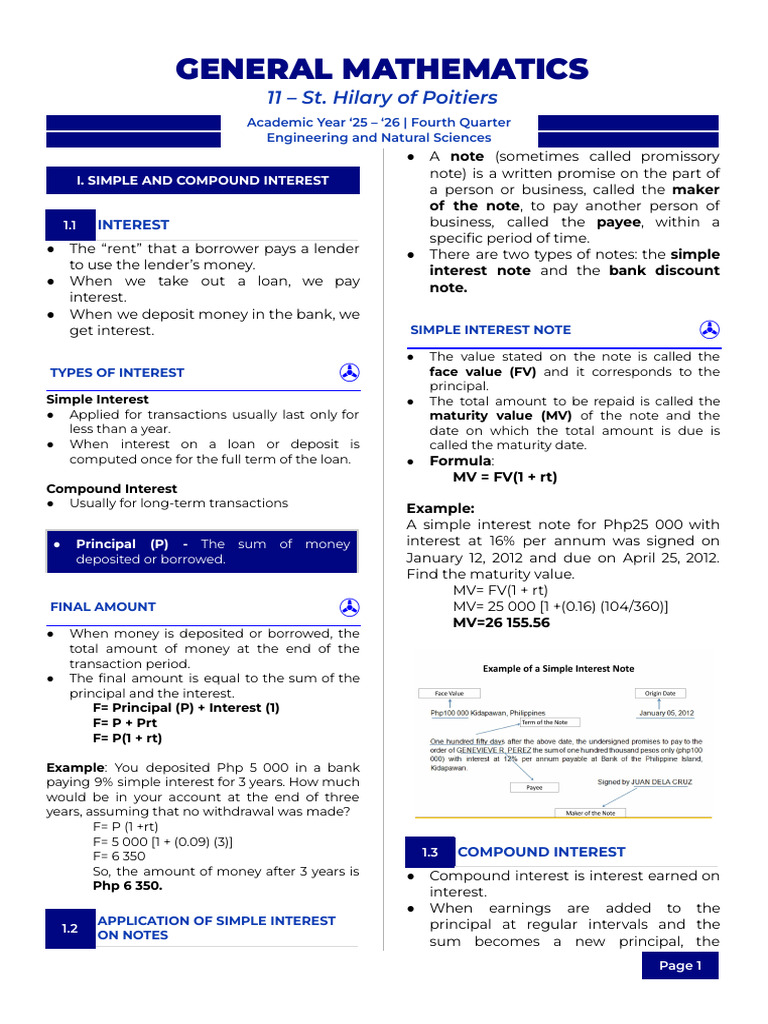 Copy of Gnmath 4 | PDF | Loans | Interest
