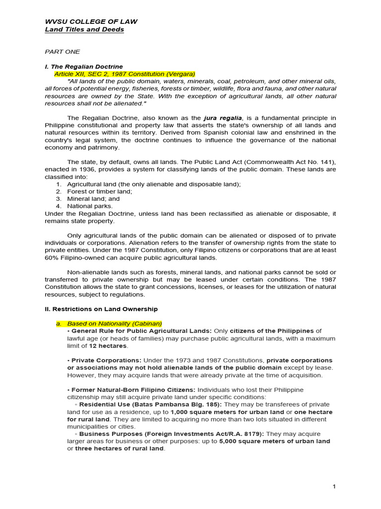 Land Title and Deeds | PDF | Title (Property) | Property Law