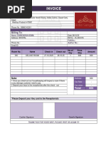 Hotel Room Invoice with GST Format | PDF | Invoice | Taxation