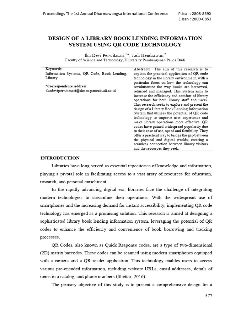 งานวิจัย2 | PDF | Qr Code | Libraries