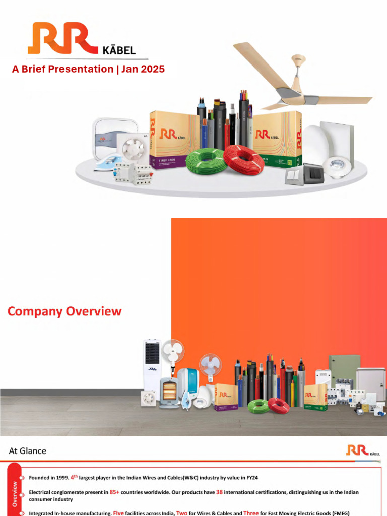 RR Kabel Brief Presentation Jan'25 | PDF