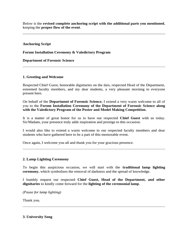Anchoring Script | PDF