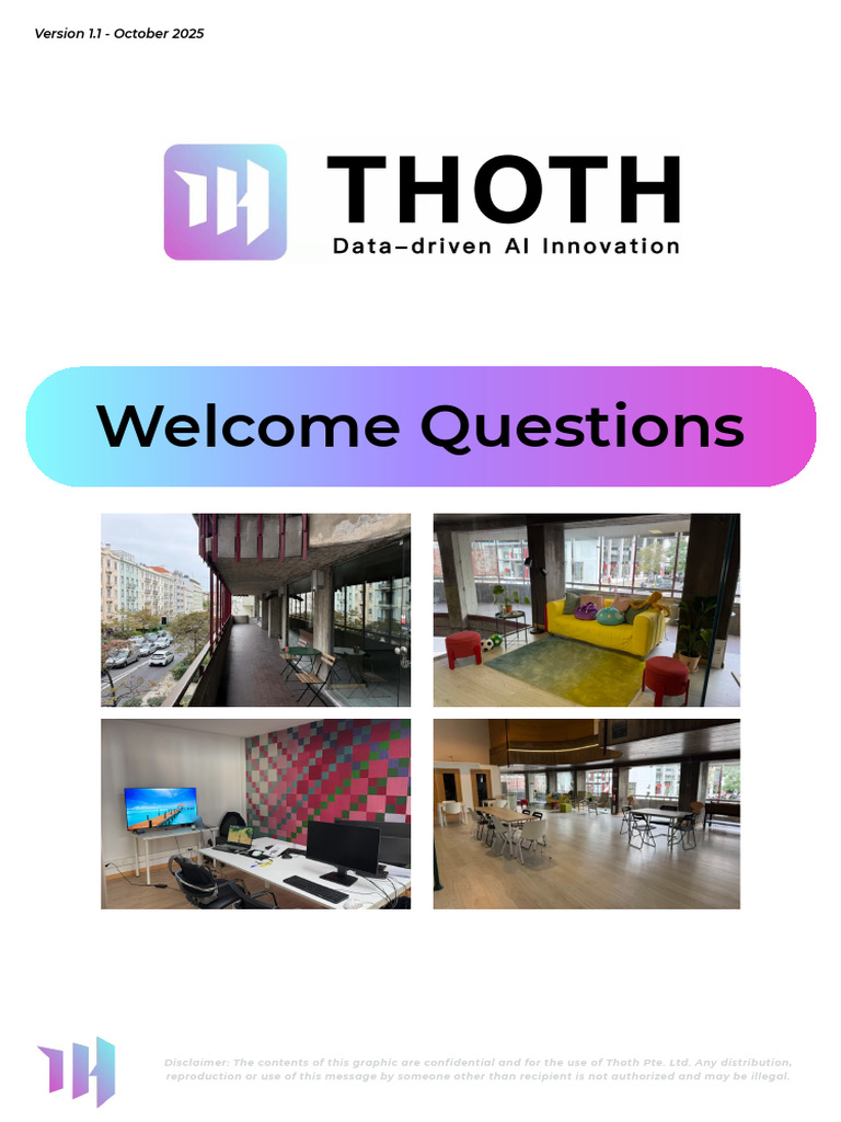 NEW Welcome Questions - Thoth AI | PDF