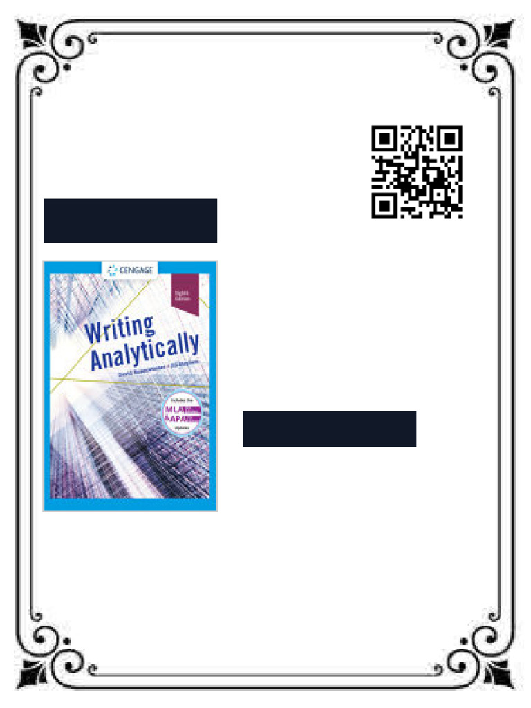 Writing Analytically (8th Edition) David Rosenwasser eBook original pdf ...