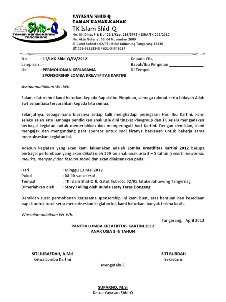 930 Koleksi Contoh Undangan Lomba Anak Terbaru