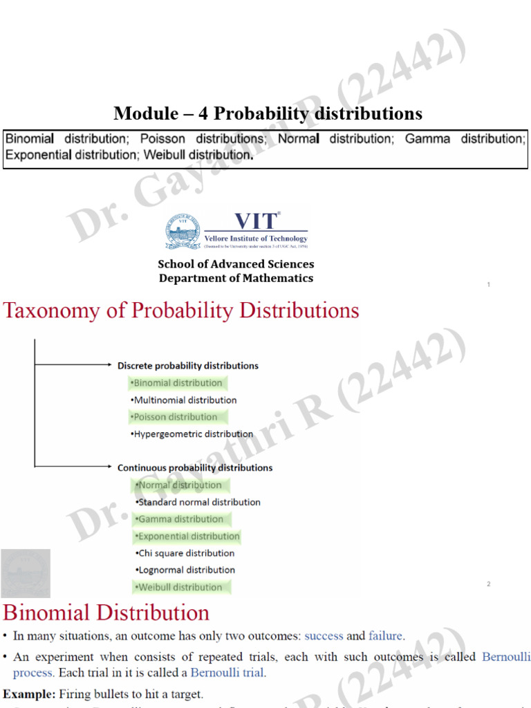 UNIT 4 Probability Distribution - Notes | PDF | Normal Distribution ...