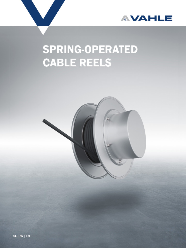 VPOWER 09a Spring-Operated Cable Reels | PDF | Electrical Conductor ...