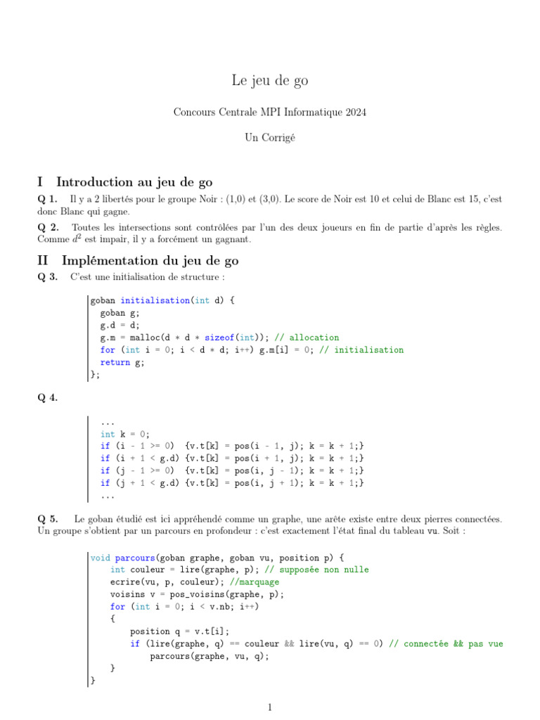 CentraleSupélec 2024 MPI Informatique CA | PDF | Théorie de la ...