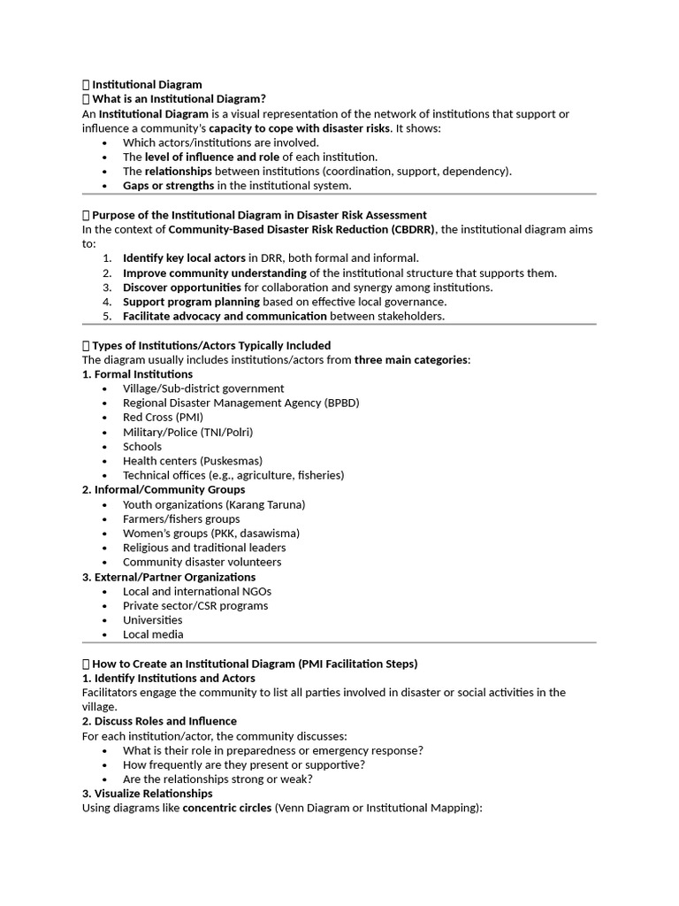 ? Institutional Diagram | PDF | Emergency Management