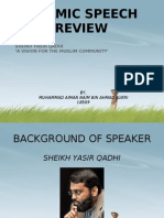 Islamic Speech Review Presentation