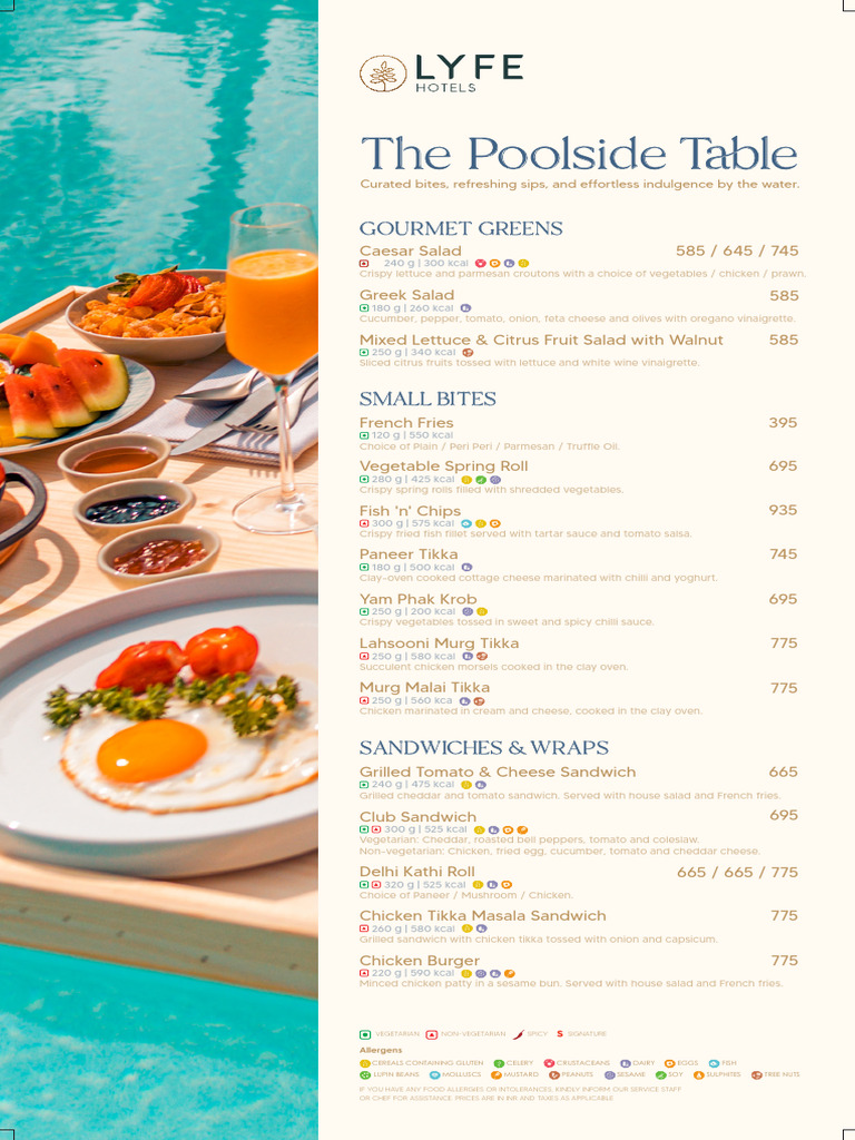 pool deck menu | PDF | Soft Drink | Drink