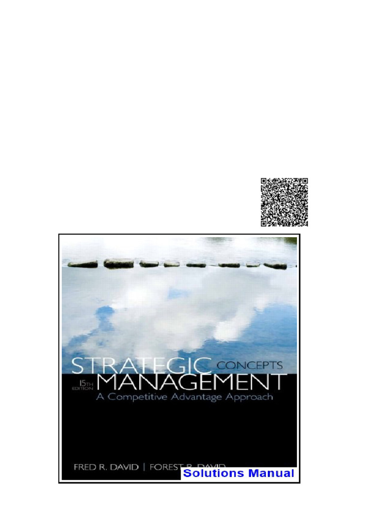 Strategic Management A Competitive Advantage Approach Concepts 15th ...