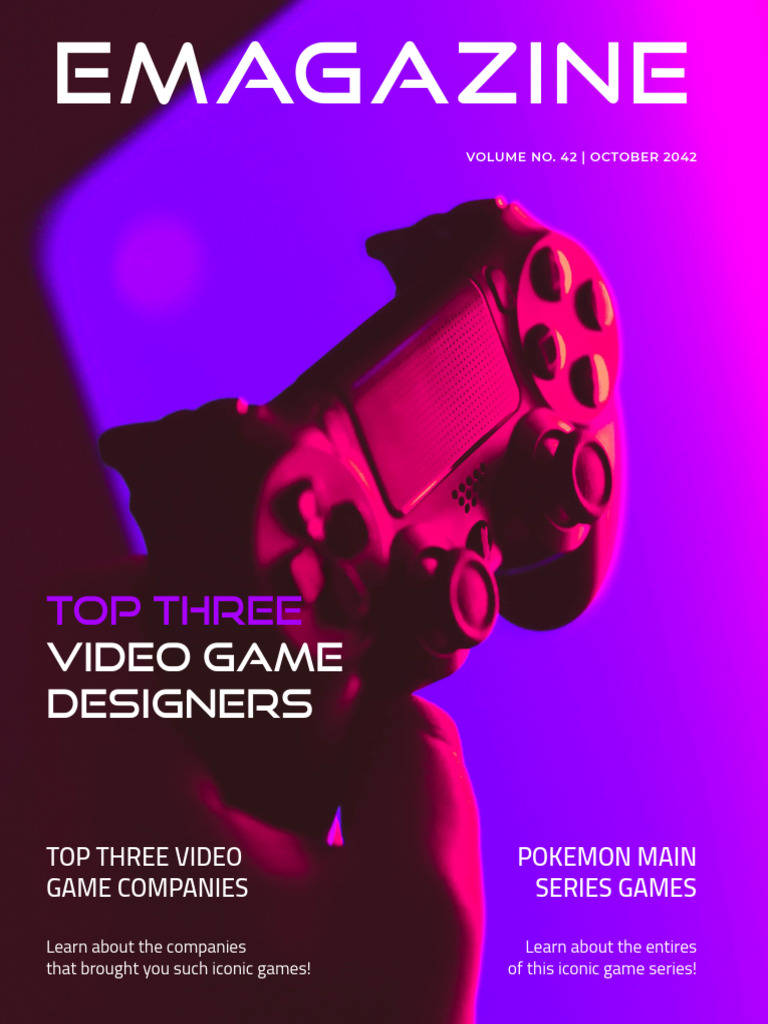 Creative_Gaming_Magazine_Template | PDF | Pokémon | Video Games