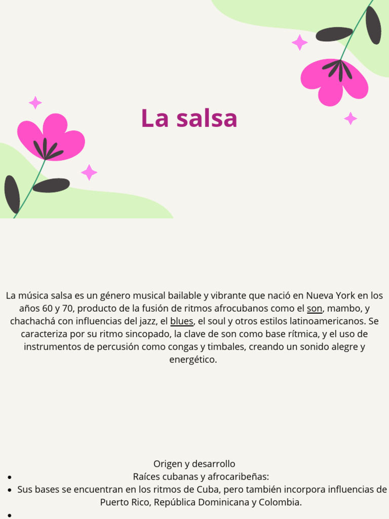 La Salsa | PDF | Musicología | Musica Popular