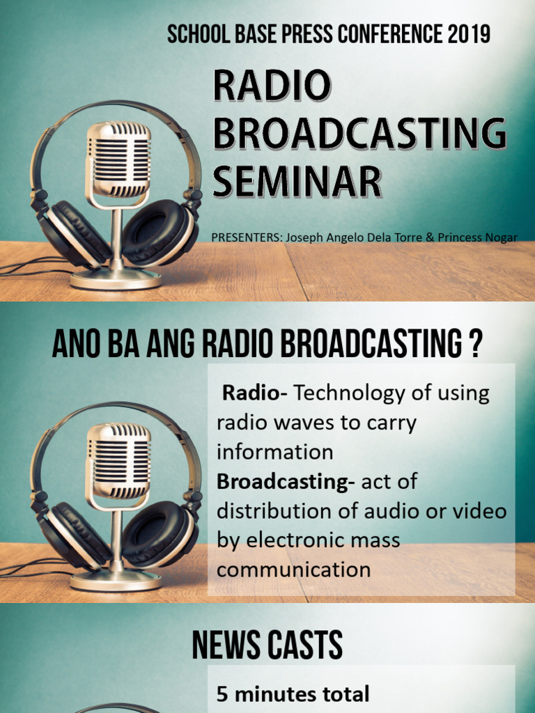 Tips For Filipino Radio Broadcasting Coa | PDF