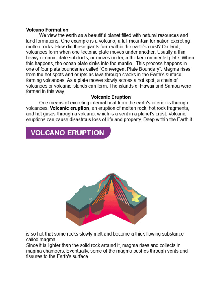 Volcano Formation & Eruption | PDF | Volcano | Magma
